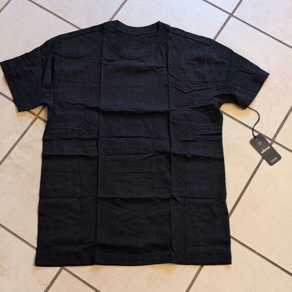 NWT Allbirds Allgood Organic Cotton Tee Natural Black Size M - Picture 2 of 9